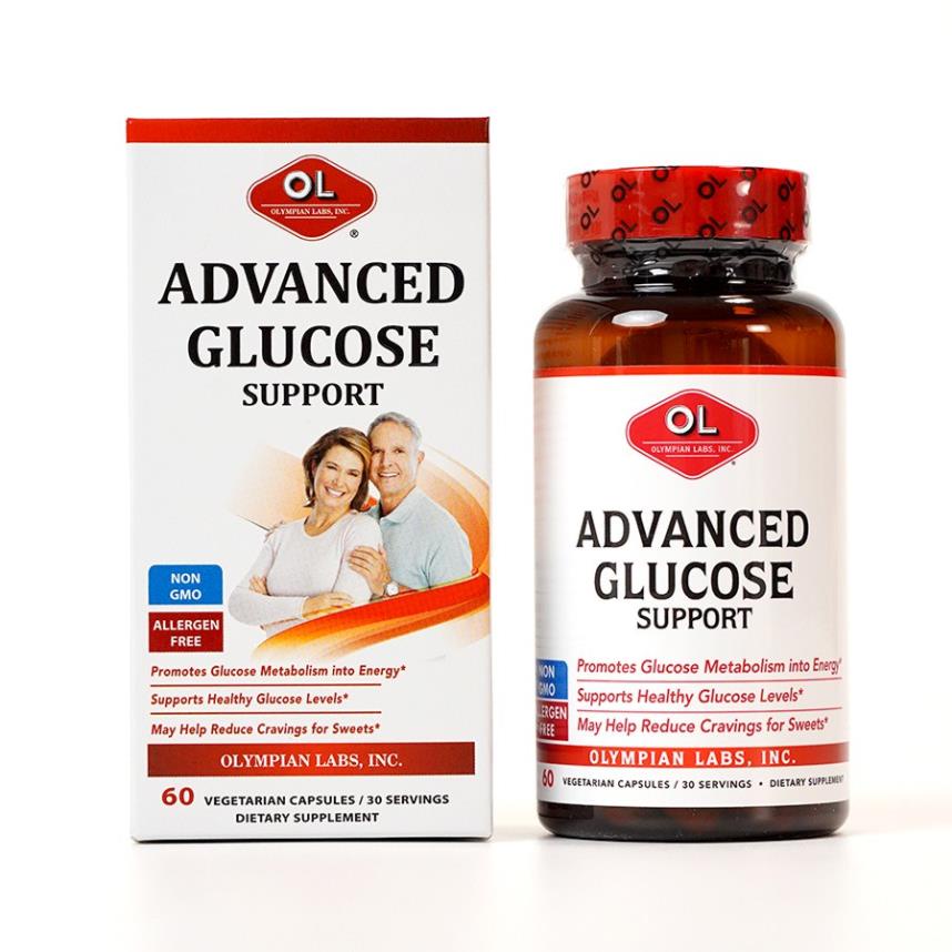 [Giá Gốc]Viên uống hỗ trợ ổn định đường huyết Olympian labs Advanced Glucose Support - Hộp 60 Viên