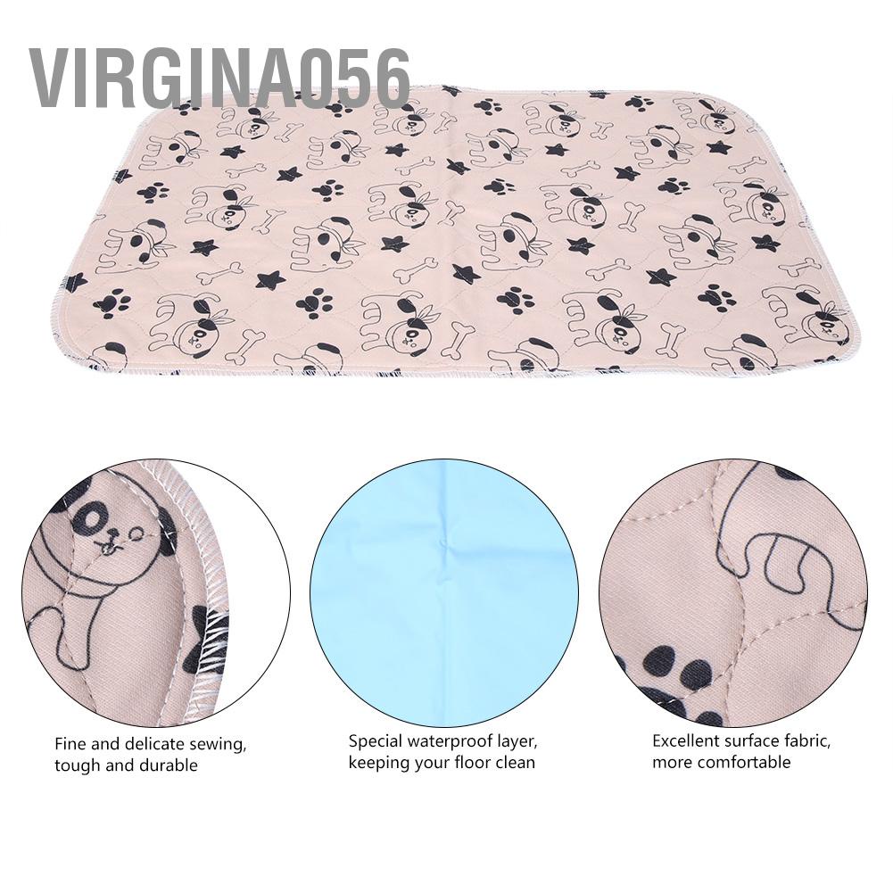 Virgina056 3 kích thước Có thể tái sử dụng không thấm nước Con chó con mèo đi tiểu Đệm lót thảm Tấm bẫy thú cưng
