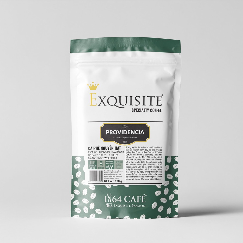 120g Specialty Coffee Nguyên Hạt El Salvador Providencia Cà Phê Hảo Hạng Exquisite®
