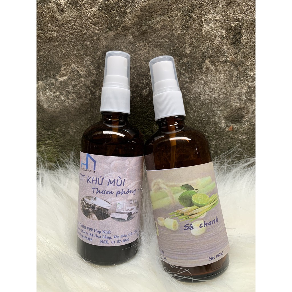 Tinh dầu xịt phòng , xe hơi hương tự chọn - Lọ 100ml