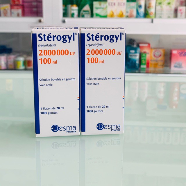 Vitamin D Sterogyl 100ml- bé từ sơ sinh tới 18 tháng của Pháp