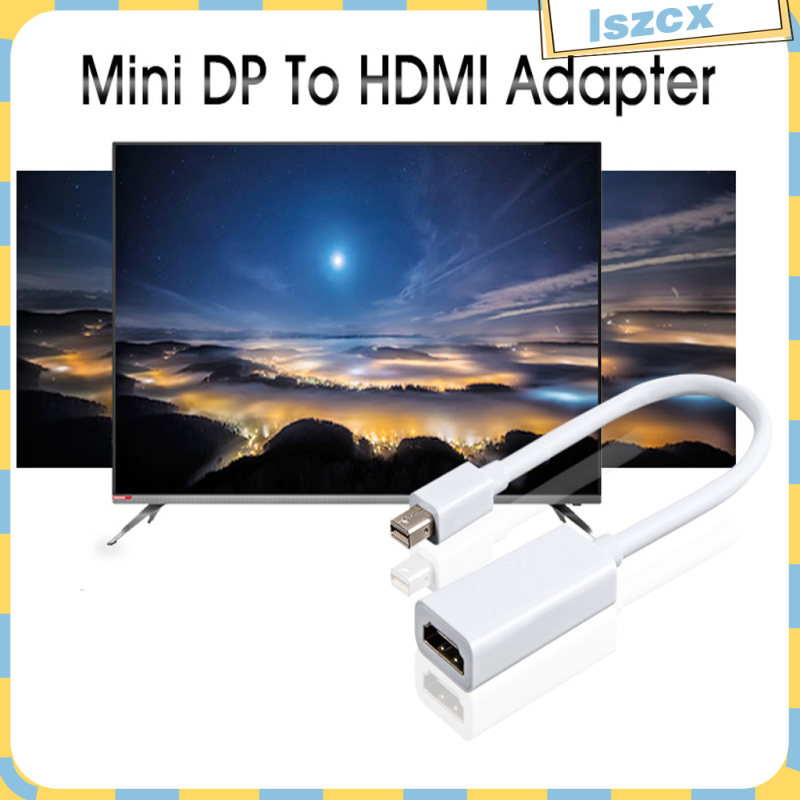 1080P Mini DisplayPort To HDMI HDTV Male To Female Converter W/ 6inch Cable