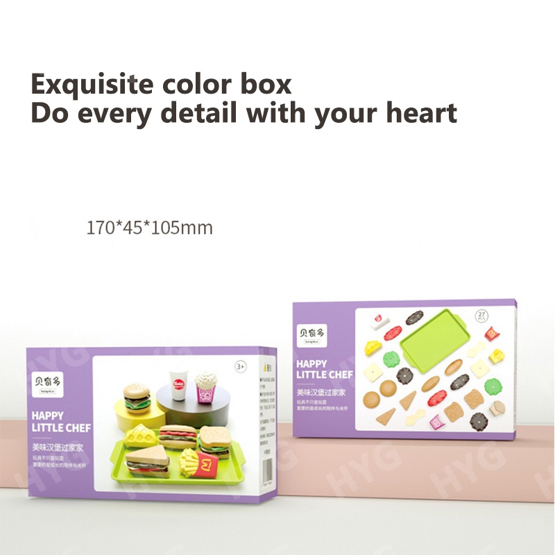 Bộ Đồ Chơi HYG Toys Mô Phỏng Thức Ăn Nhanh Dành Cho Trẻ Em