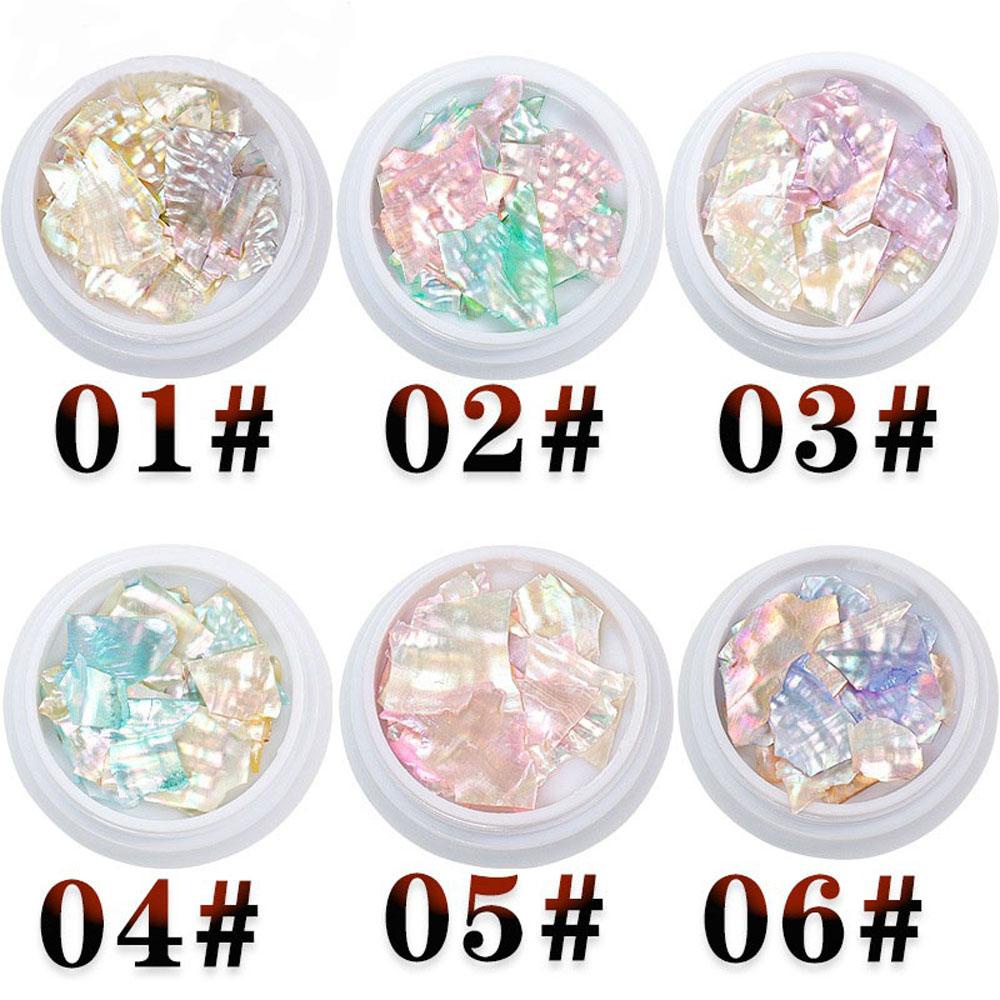 1 Lọ Kim Sa 3D Lấp Lánh Trang Trí Móng Tay Nghệ Thuật|Vỏ Cắt Vỏ Sò Siêu Mỏng Nhiều Màu Sắc Tự Làm