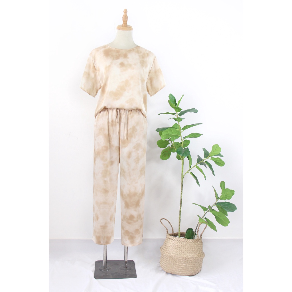 [Mã LT50 giảm 50k đơn 250k] FEMEI - Đồ bộ mặc nhà áo cộc tay quần dài KDD019