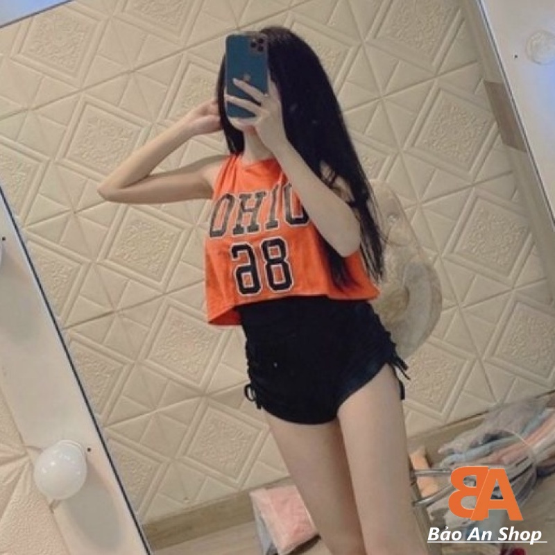 Sét bộ nữ 3 món áo ba lỗ + quần rút dây đùi lưng thun thể thao HOT