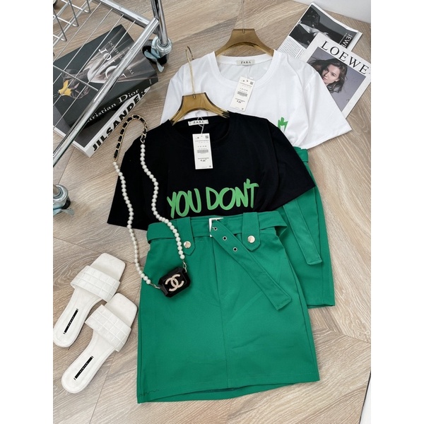 [ 𝐅𝐑𝐄𝐄 𝐒𝐇𝐈𝐏 ] SÉT ÁO CHỮ LONDON 3 MÓN MIX CV XANH SIÊU ĐẸP LUÔN Ạ