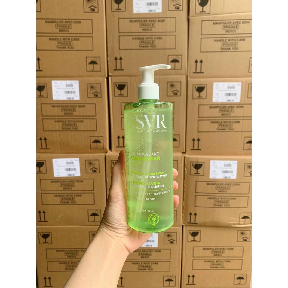 Sữa Rửa Mặt SVR Cho Da Dầu Mụn - SVR Sebiaclear Gel Moussant 200ml-400ml-hàng chính hãng