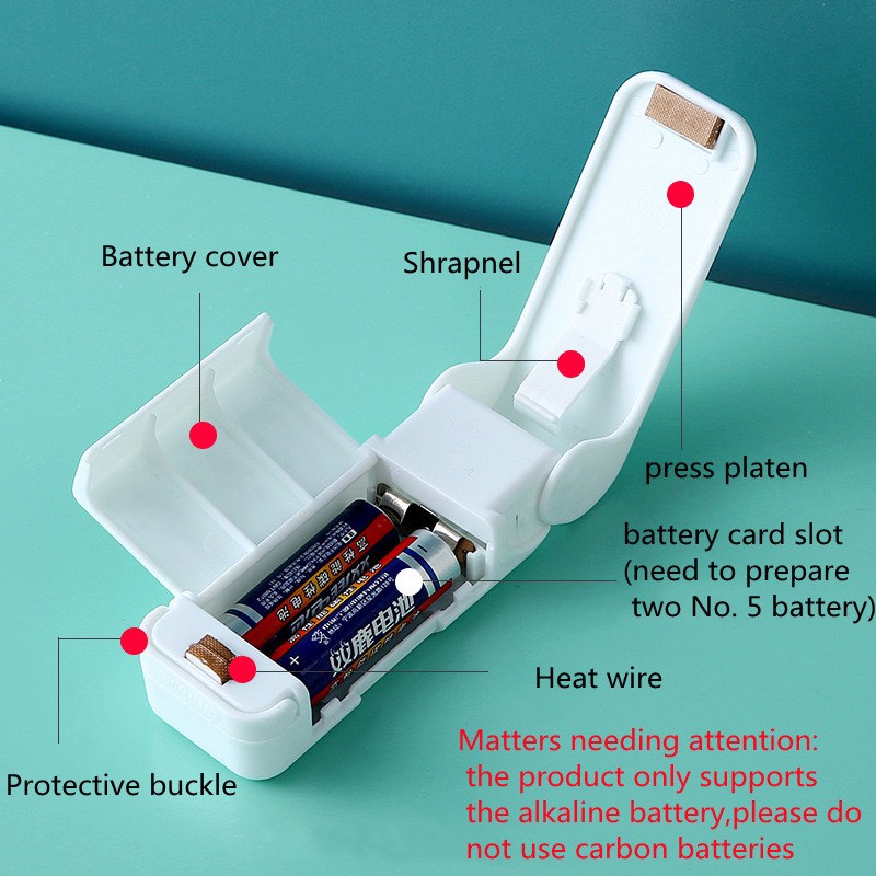 Dụng cụ máy hàn túi đựng thực phẩm mini tiện dụng trong nhà bếp đi du lịch nhỏ gọn HOMEDA