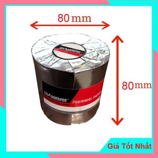 Giấy In Hóa Đơn Giấy In Nhiệt Khami Paper K80 Phi 80 Bọc Bạc