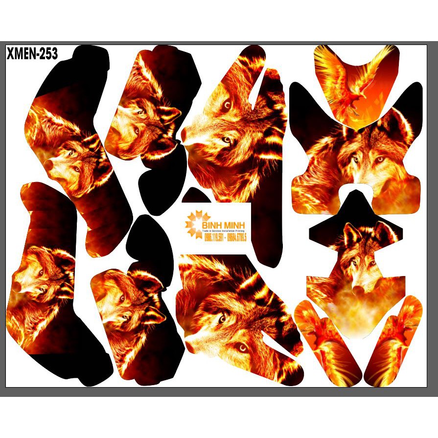 Tem trùm xe điện xmen 253