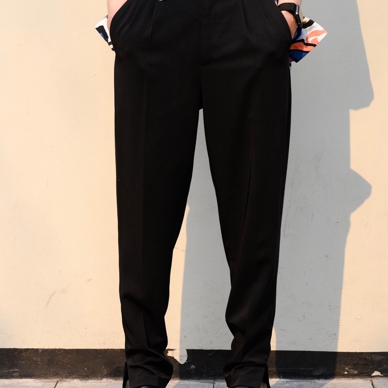 Quần vải dáng suông có khoá kéo ẩn 21ST URBAN Cedric Remake