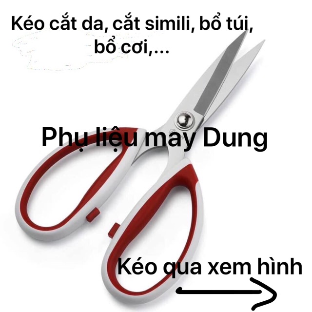Kéo Pin 4093 cắt da, bổ túi, cắt simili