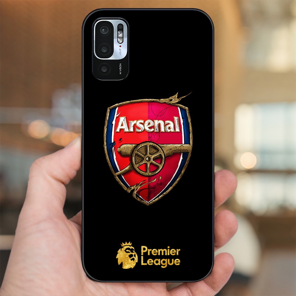 Ốp lưng Xiaomi Redmi Note 10 5G viền đen in hình Arsenal FC