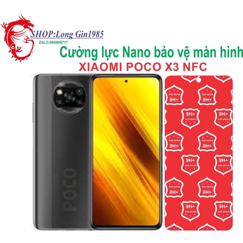 Xiaomi PoCo X3 NFC Cường lực Nano chống va đập chống trầy xước tốt