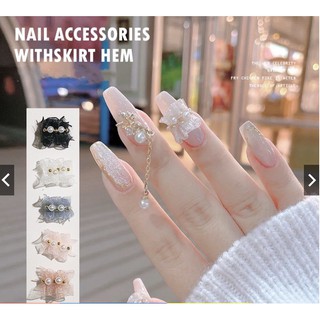 charm nơ nhún trang trí nail