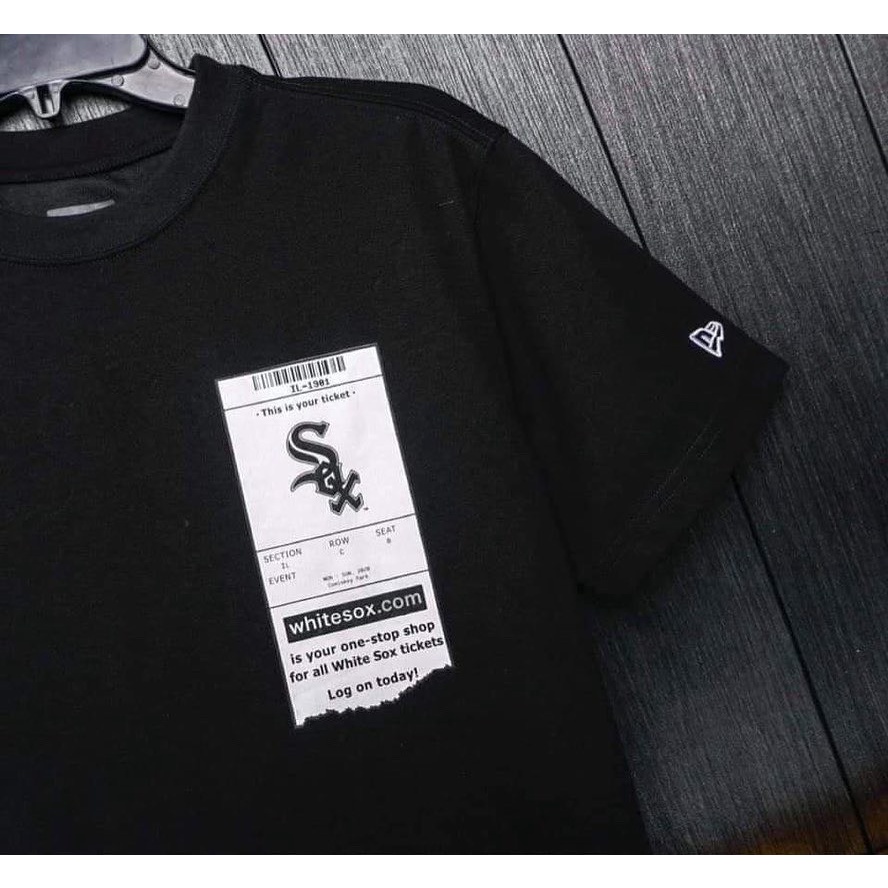 Áo Tee Đen New Era Chicago, Detroit