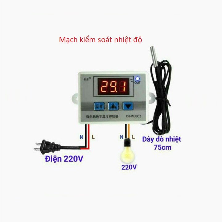 Bộ điều khiển nhiệt độ XH-W3002 220V