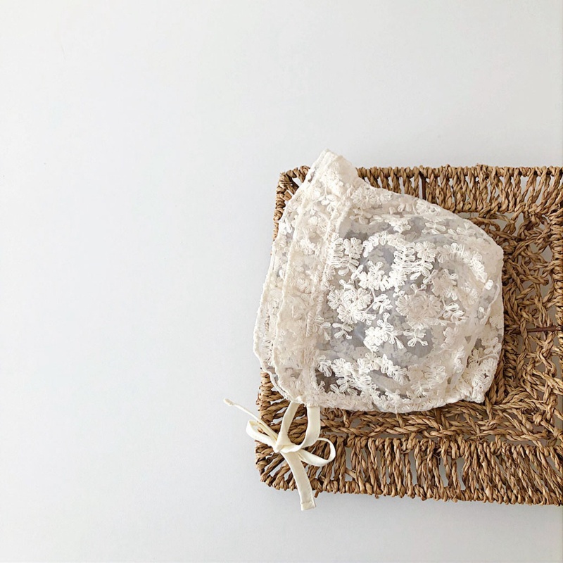 Mũ Ren Hoa Chụp Ảnh Công Chúa Cho Bé Gái