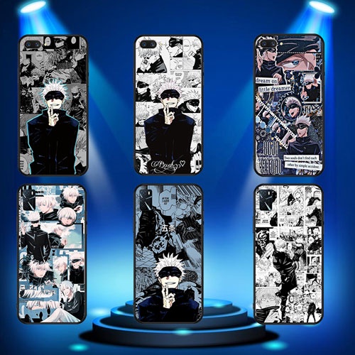 Ốp Điện Thoại Mềm Viền Đen Hình Jujutsu Kaisen Gojo Cho Samsung Galaxy A03 Core A13 4G A33 5G A53 5G A73 5G J7 Prime J7 J7 Core J730 J7 Pro