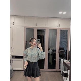 Sơ Mi Bèo Xanh Hoa Nhí
