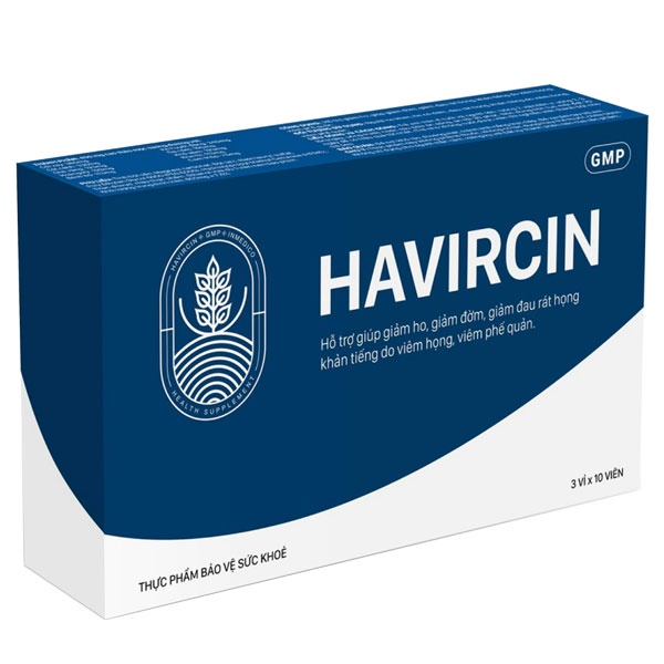 Havircin, hỗ trợ giảm đau rát họng, khản tiếng do viêm họng