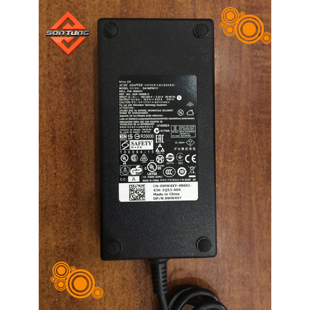 Sạc Dell chân kim to 19.5V- 9.23A