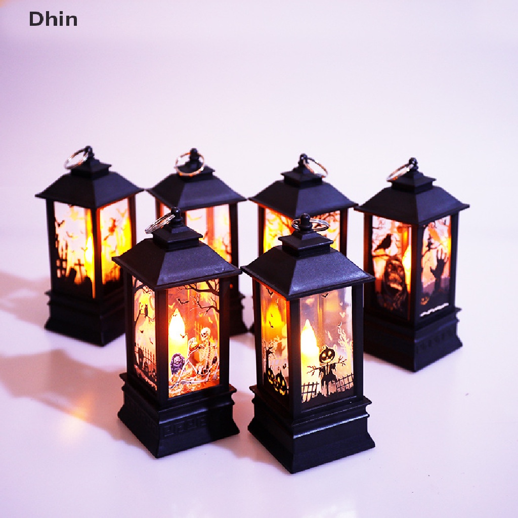 Dây Đèn LED Hình Quả Bí Ngô Lâu Đài Cổ Điển Treo Trang Trí Tiệc Halloween
