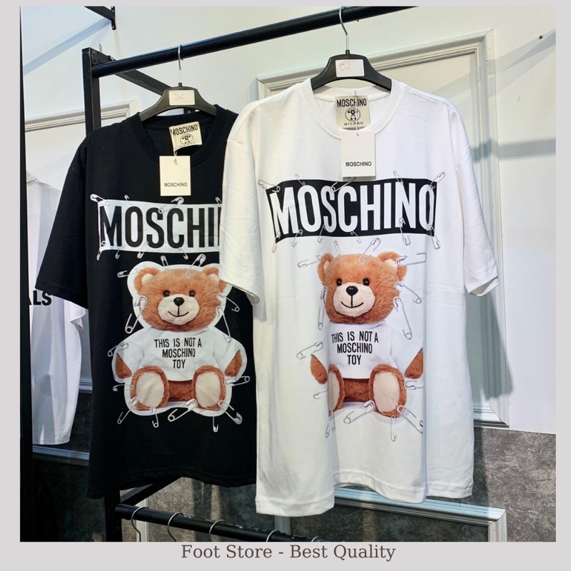 Áo thun Moschino in hình chuẩn 1:1 Áo Moschino in hình nam nữ Unisex