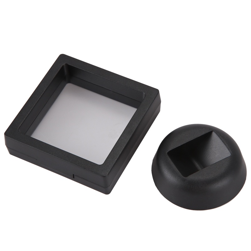 Bộ 30 Khung Trưng Bày Đồng Xu 3D Màu Đen Kèm Giá Đỡ Chuyên Dụng Cho Tiền Xu AA Medallions