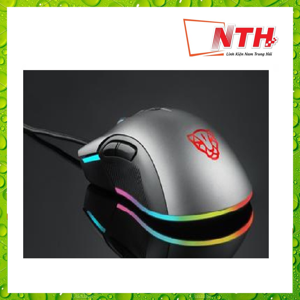 CHUỘT MOTOSPEED V70 (PW3325) NEW RGB Gaming mouse có LED thay đổi theo DPI xám
