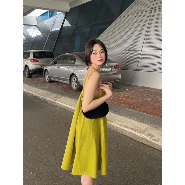 💕ĐẦM SUÔNG CỔ YẾM QUAY TẾT 4 MÀU TRẺ TRUNG KT💕GIMI