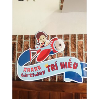 Bảng sinh nhật bé hình chibi cm