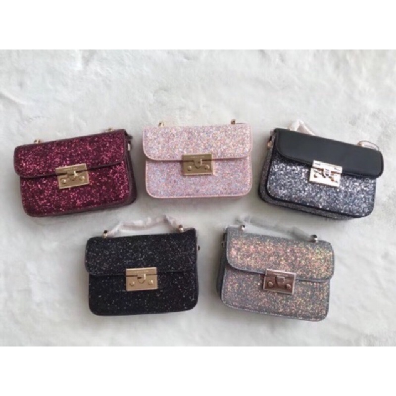 Túi cnk bling bling kim tuyến ngọc trinh Hàng aut tuồn SALE