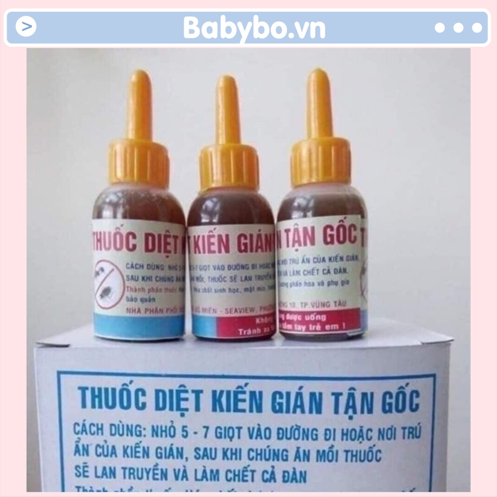 Lọ thuốc diệt kiến, gián công thức sinh học an toàn cho sức khỏe, diệt tận gốc kiến gián gây hại trong nhà