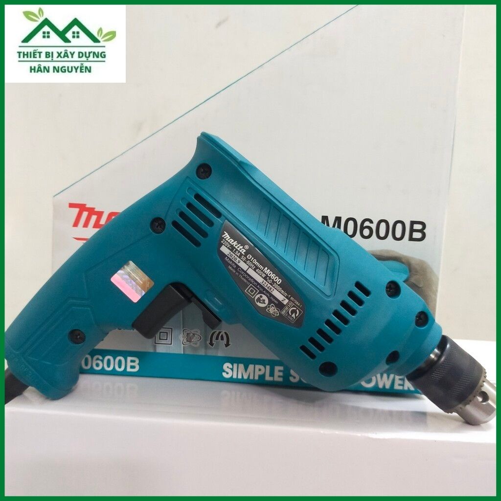 Máy khoan Makita M0600,đầu kẹp 10mm,chuyên khoan sắt,gỗ,bắn tôn,thạch cao,vặn ốc,khoan cầm tay