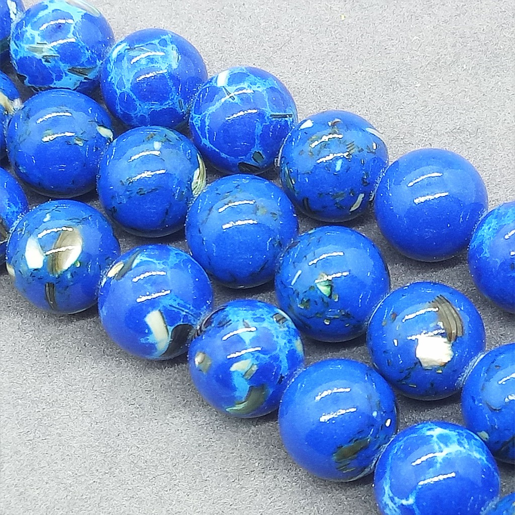 Chuỗi Hạt Đá Ngọc Lam Tự Nhiên Hình Vỏ Sò 4-12mm Dùng Làm Vòng Đeo Tay diy