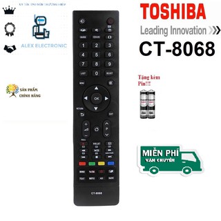 REMOTE ĐIỀU KHIỂN TIVI TOSHIBA SMART CT-8068 CÓ NÚT YOUTUBE-Điện tử Alex-tặng kèm pinx