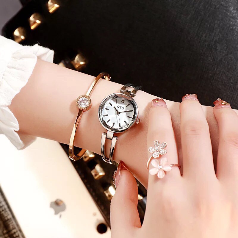 Đồng hồ lắc thời trang nữ DZG s23 dây kim loại Sy479