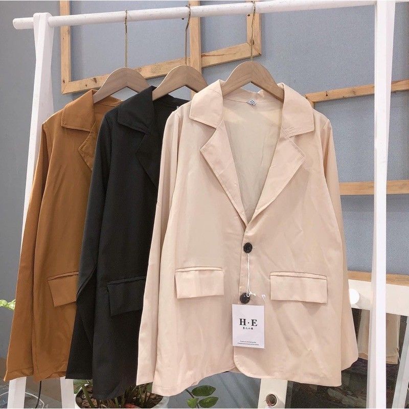 Áo vest blazer thiết kế kiểu dáng hàn quốc công sở chất chiffon mỏng  -311