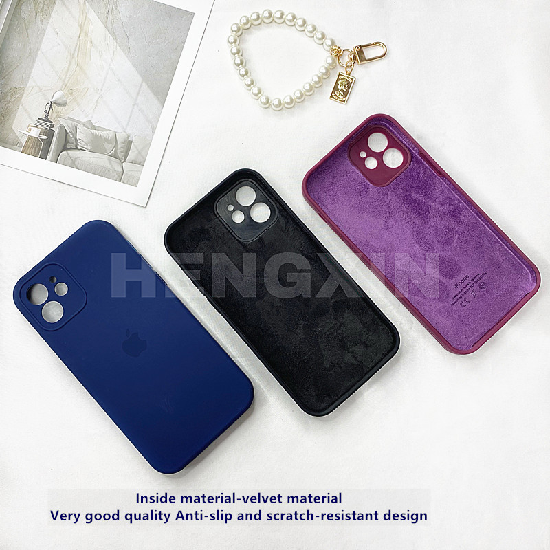 Ốp điện thoại mềm dạng lỏng thiết kế hình vuông cho Iphone 7 7plus 8 8plus x xr xs 11 12promax | BigBuy360 - bigbuy360.vn