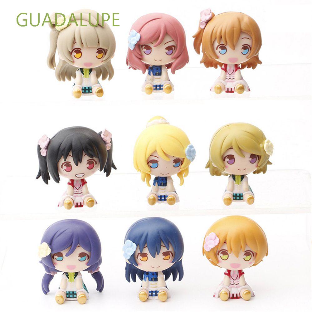 Set 9 mô hình nhân vật anime Love Live! dễ thương
