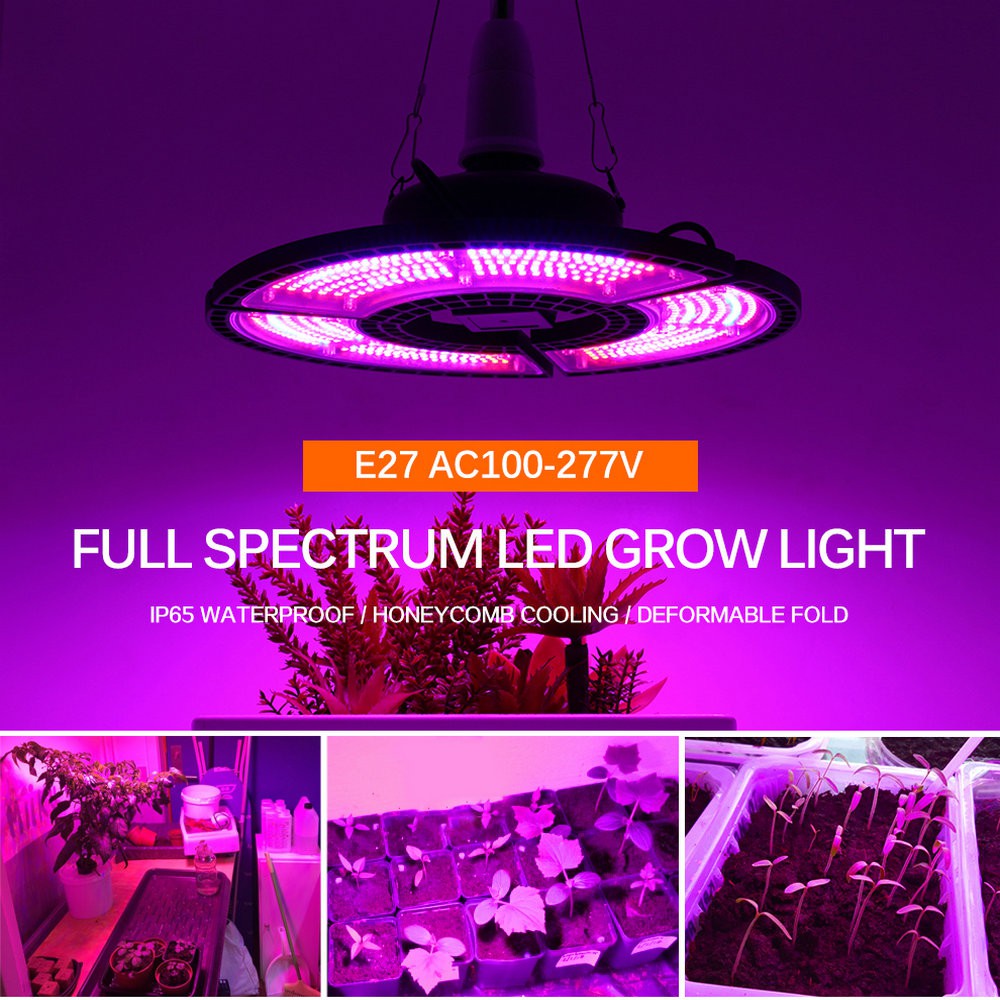 Đèn Led Trồng Cây Trọng Nhà E27 Suốt Đèn LED Panel Cho Cây Phát Triển Lều 600W Biến Dạng Phytolamp Cho cây Giống Hoa Veg Nhà Kính