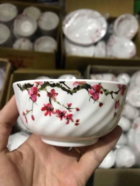 Chén hoa Sakura Melamine 100% - Made in Vietnam