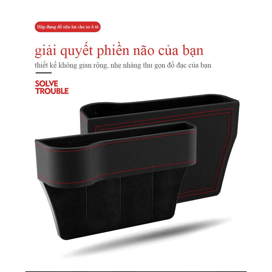 Hộp đựng đồ tiện lợi nhét khe trên ô tô Solve Trouble (Bộ 2 cái) - HanruiOffical