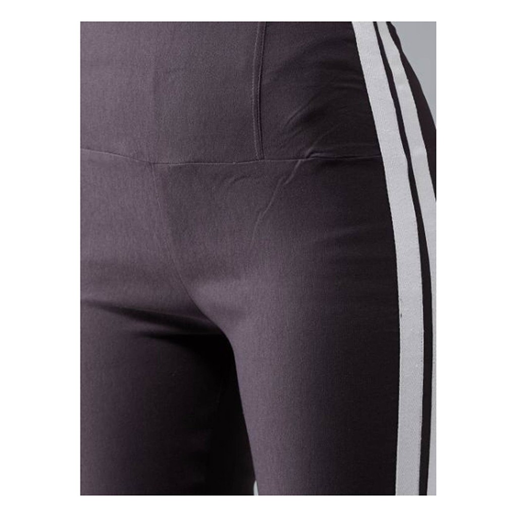 Quần Legging Nữ Bosimaz MS234 dài túi sau màu xám sọc trắng cao cấp, thun co giãn 4 chiều, vải đẹp dày, thoáng mát.