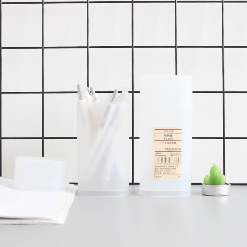 Hộp đựng bút để bàn có nắp đậy tiện dụng