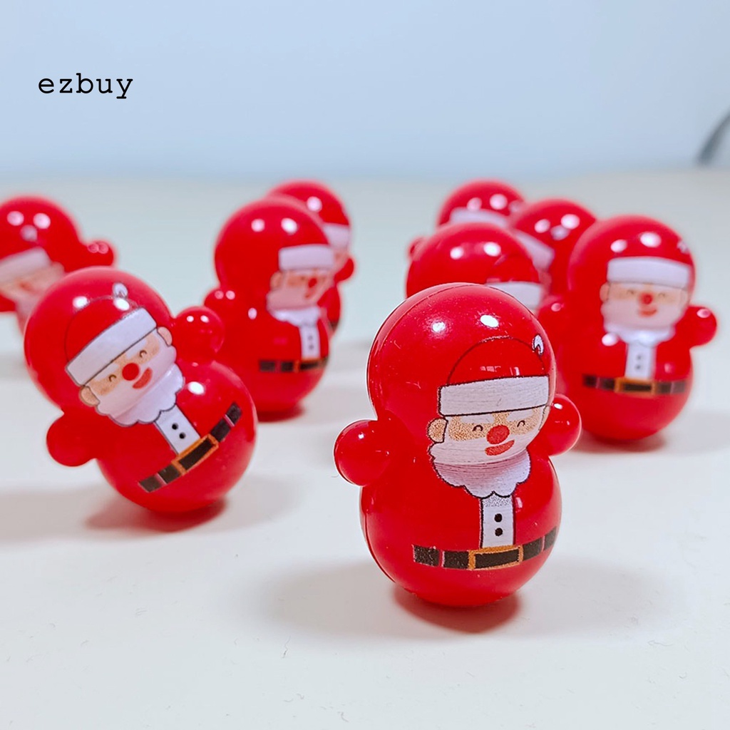Đồ Chơi Lật Đật Mini Hình Ông Già Noel Hoạt Hình Màu Đỏ Tự Làm Đồ Chơi Giảm Căng Thẳng Làm Quà Giáng Sinh Cho Trẻ Em Roly-Poly