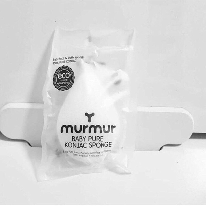 Bông tắm rửa mặt Murmur &amp; Meebee hữu cơ an toàn cho bé