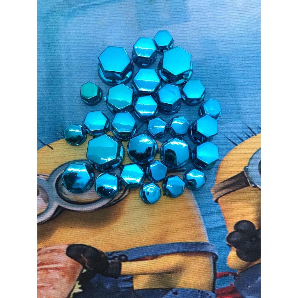 Chụp Ốc Màu Trang Trí Xe Máy Hót Nhất  ( 1 Bộ 30 ốc)